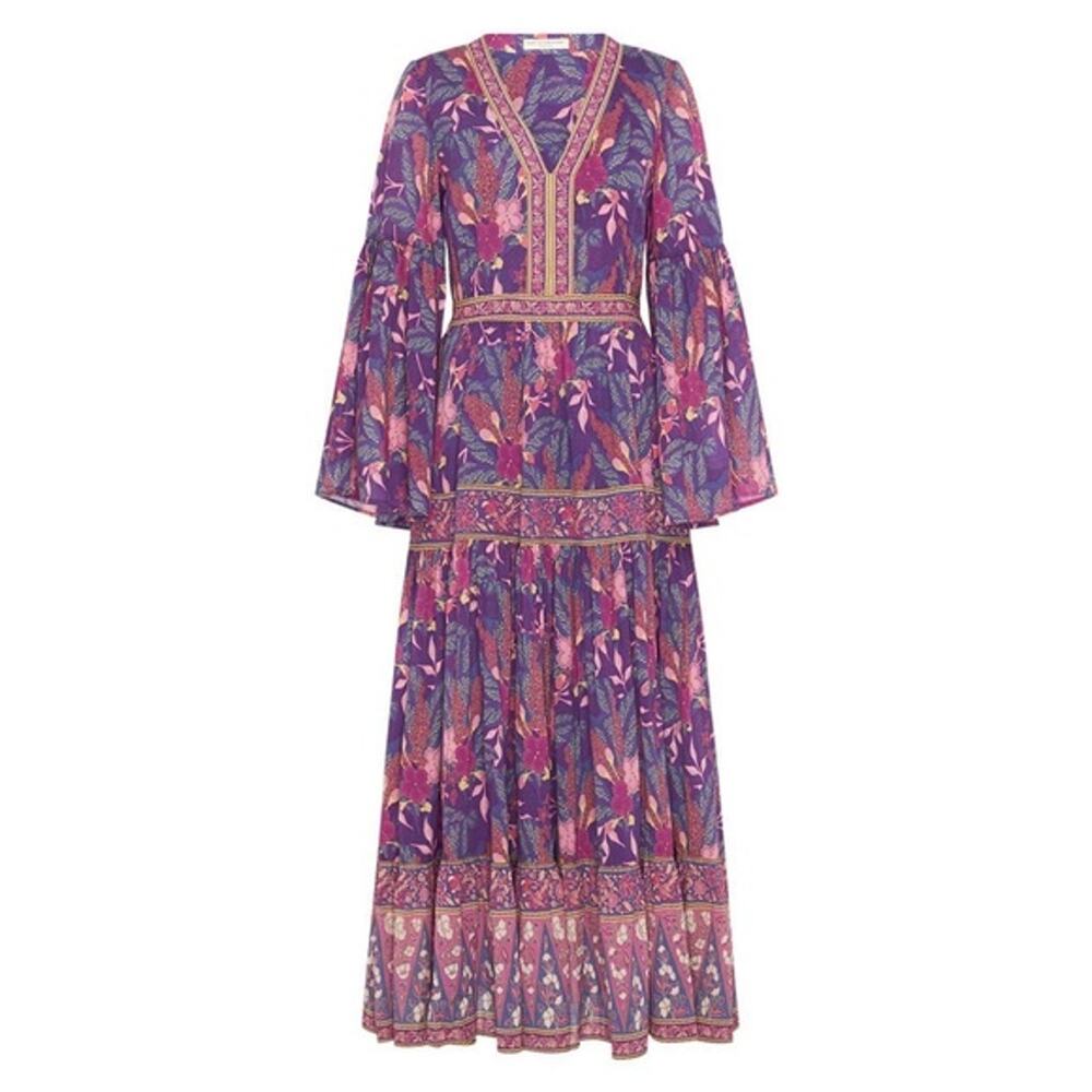 Spell & the Gypsy Collective Bianca Boho Maxi Lavender Wisteria Dress - Picture 14 of 15